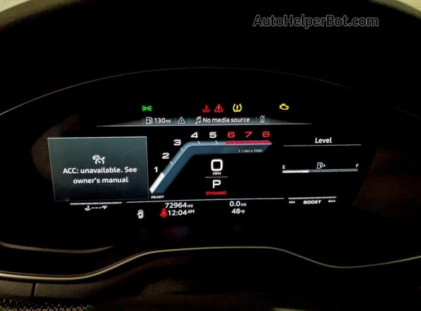 WAUP4AF54MA007977 2021 AUDI S5 White ხელსაწყოთა პანელის ხედი