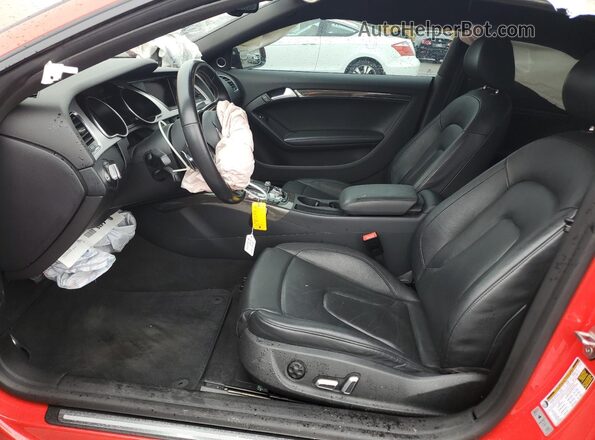 WAUV4AFR9GA011635 2016 AUDI S5 Red Widok wnętrza z przodu