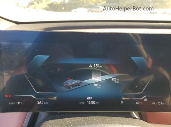 WB523CF01PCM83642 2023 BMW IX Gray Instrument cluster view