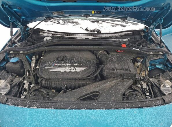 WBA13AL08M7H63944 2021 BMW M2 Teal Widok wnętrza z tyłu