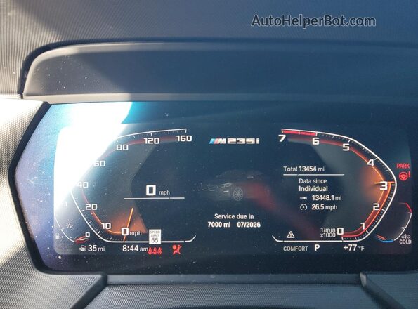 WBA13AL0XR7R18448 2024 BMW M2 Черный Вид щитка приборов