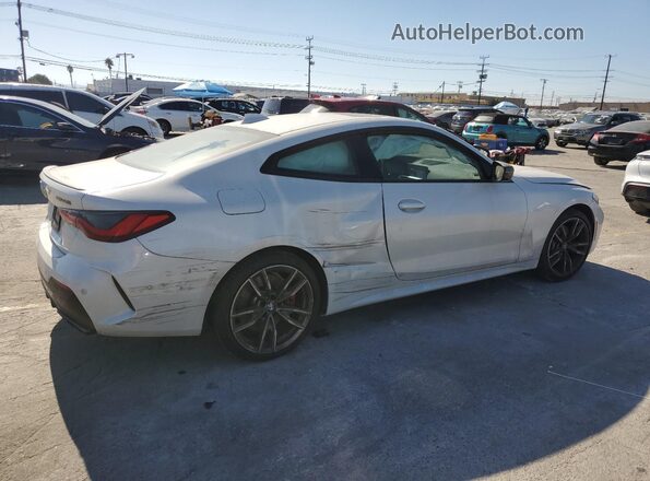 WBA13AR00MCF78401 2021 BMW M4 White უკანა მარჯვენა