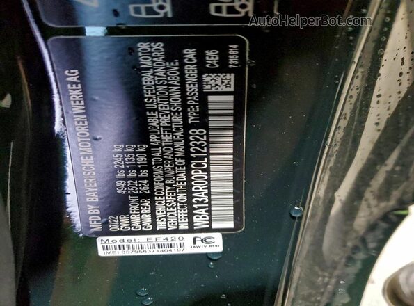 WBA13AR00PCL12328 2023 BMW M4 Зеленый Вид подкапотного пространства
