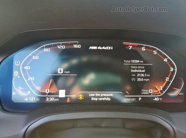 WBA13AR01PCM18500 2023 BMW M4 Белый Вид щитка приборов