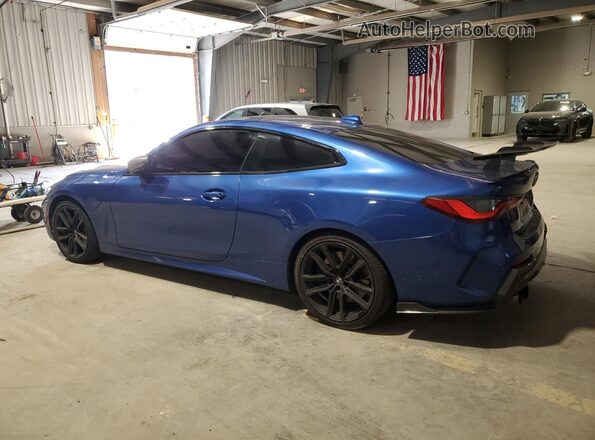 WBA13AR02MCF64094 2021 BMW M4 Blue Հետևի ձախ