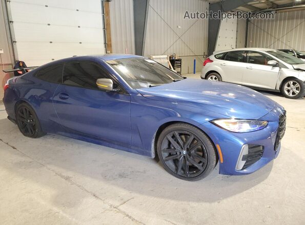 WBA13AR02MCF64094 2021 BMW M4 Blue Առջևի աջ