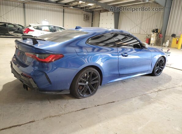 WBA13AR02MCF64094 2021 BMW M4 Blue Հետևի աջ