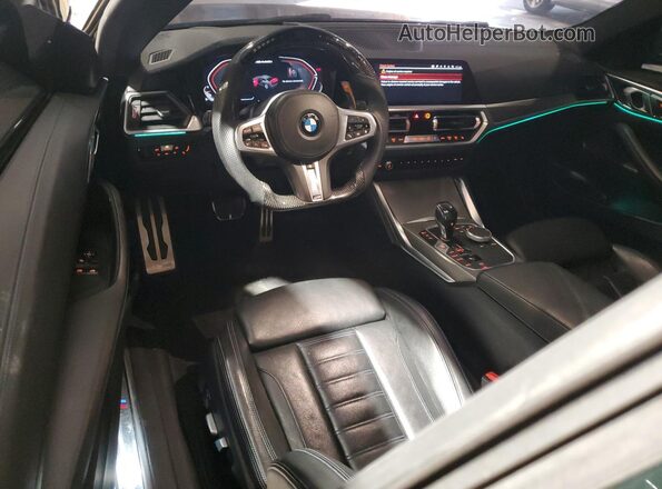 WBA13AR02MCF64094 2021 BMW M4 Blue Առջևի վահանակի տեսք