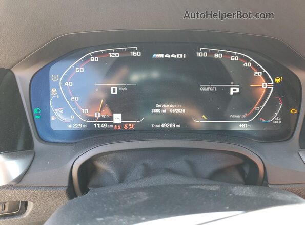 WBA13AR06MCF72263 2021 BMW M4 Белый Вид щитка приборов