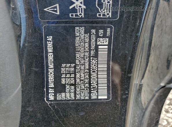 WBA13AR0XMCG95967 2021 BMW M4 Черный Вид подкапотного пространства