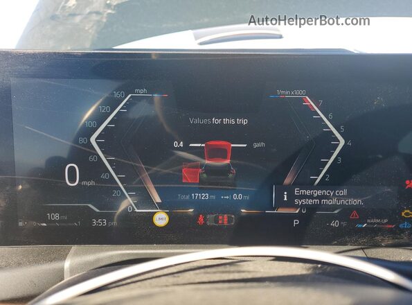 WBA13AW09RFT28789 2024 BMW M4 Зеленый Вид щитка приборов