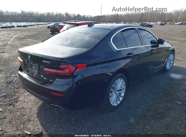 WBA13BJ09MWW98615 2021 BMW 5 SERIES Черный Задняя правая четверть