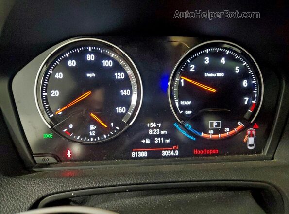 WBA2J5C50JVC07129 2018 BMW M2 Blue Vista del cuadro de instrumentos