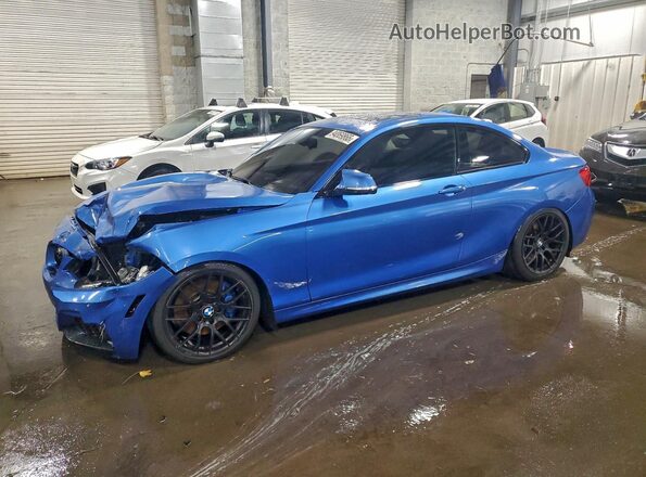 WBA2J5C50JVC07129 2018 BMW M2 Blue Vista tres cuartos delantera izquierda