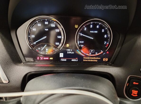 WBA2J7C51K7D13638 2019 BMW M2 Белый Вид щитка приборов