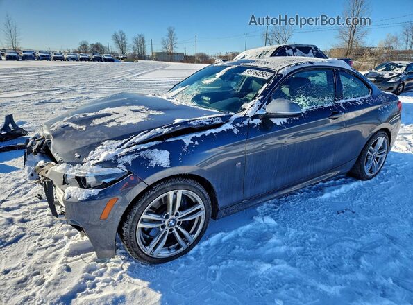 WBA2J7C52JVD60980 2018 BMW M2 Серый Передняя левая четверть