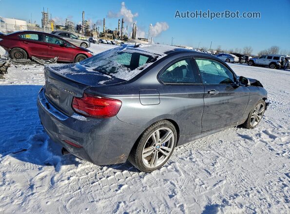 WBA2J7C52JVD60980 2018 BMW M2 Серый Задняя правая четверть