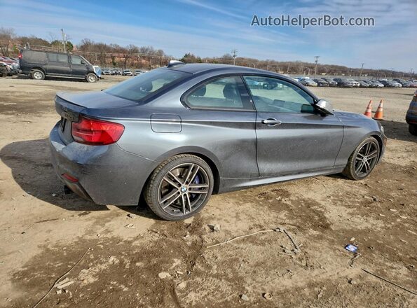 WBA2J7C55JVB28552 2018 BMW M2 Серый Задняя правая четверть