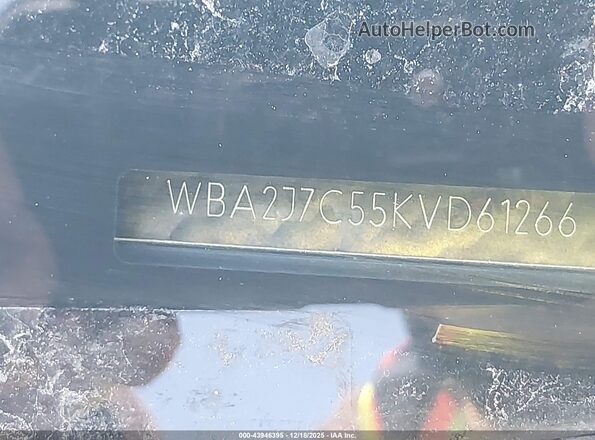 WBA2J7C55KVD61266 2019 BMW M2 Белый 