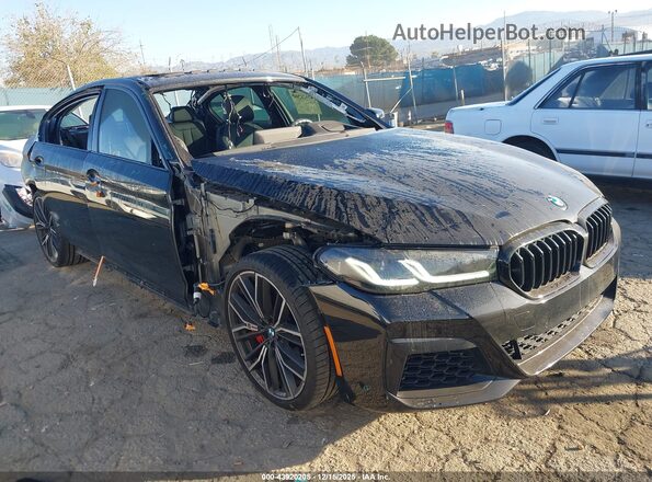 WBA53BJ07PCL88986 2023 BMW 5 SERIES Черный Передняя правая четверть