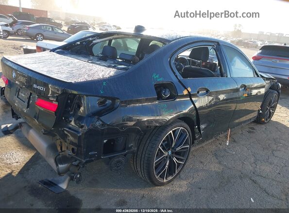 WBA53BJ07PCL88986 2023 BMW 5 SERIES Черный Задняя правая четверть
