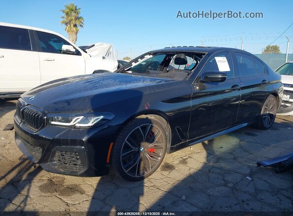 WBA53BJ07PCL88986 2023 BMW 5 SERIES Черный Передняя левая четверть