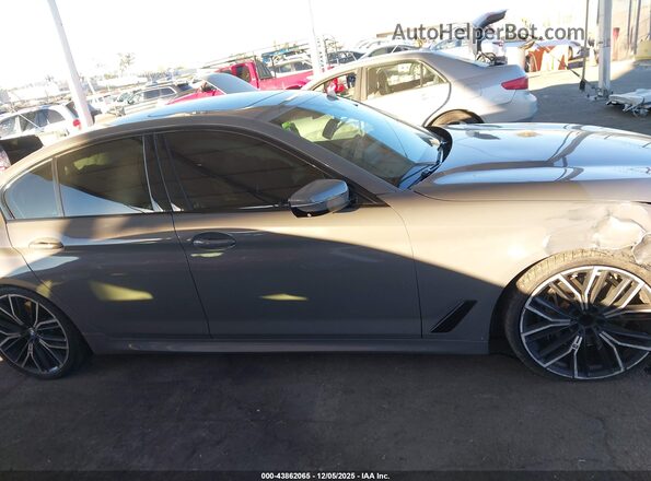 WBA53BJ0XMWW89424 2021 BMW 5 SERIES Серый Вид задней части салона