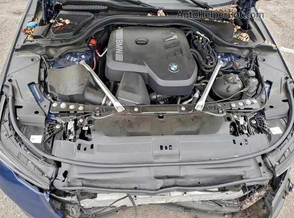 WBA53FJ09RCR06624 2024 BMW 5 SERIES Синий Вид задней части салона