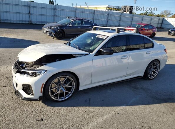 WBA5U7C00LA286653 2020 BMW M3 Белый Передняя левая четверть