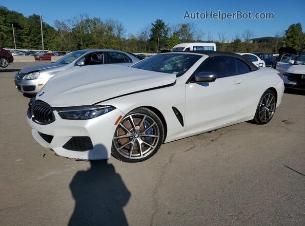WBAFY4C55KBX39015 2019 BMW M8 Белый Передняя левая четверть