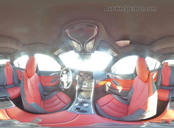 WBAGV8C00PCL59929 2023 BMW M8 White Widok naklejki z numerem VIN