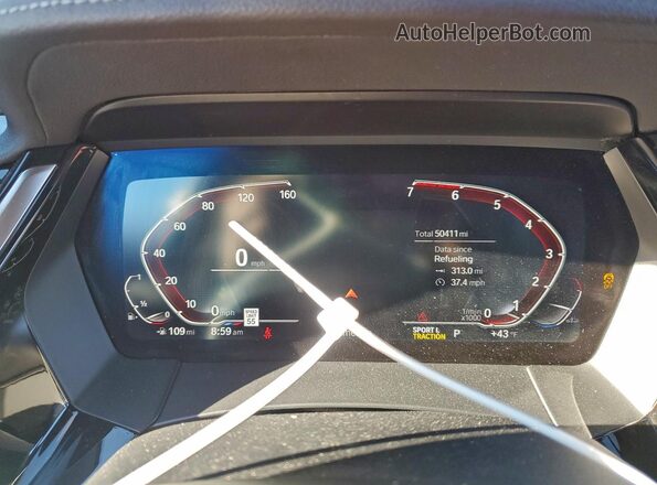 WBAHF3C53KWW25841 2019 BMW Z4 Red Widok zestawu wskaźników
