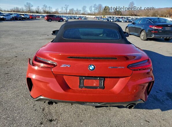 WBAHF3C53KWW25841 2019 BMW Z4 Red Widok z tyłu