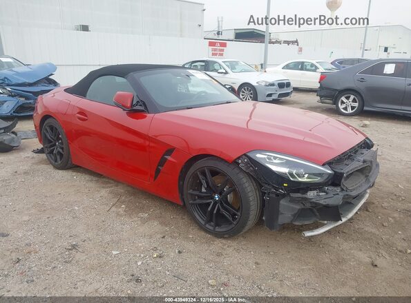 WBAHF3C55KWW30183 2019 BMW Z4 Красный Передняя правая четверть