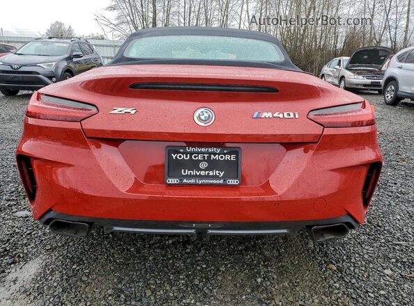 WBAHF9C09PWY25346 2023 BMW Z4 Красный Вид сзади