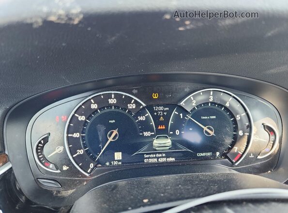WBAJA5C53KBX46873 2019 BMW 5 SERIES Серебряный Вид щитка приборов