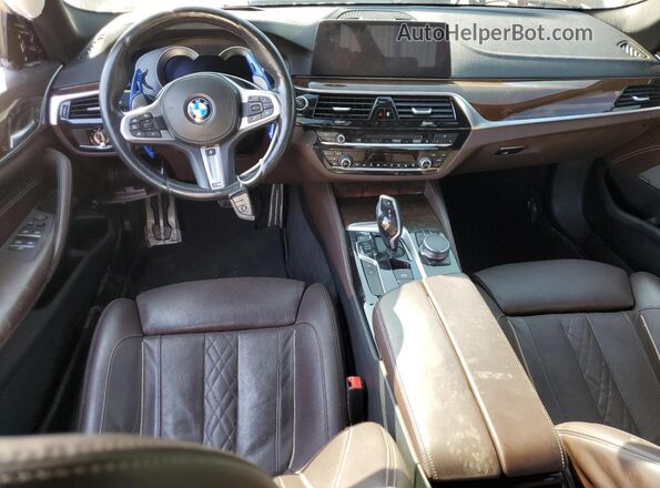 WBAJB9C58JB036449 2018 BMW M5 Black Առջևի վահանակի տեսք