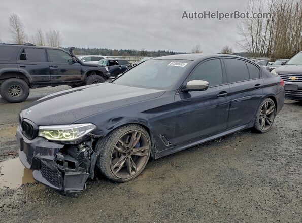 WBAJB9C58KB287666 2019 BMW M5 Blue Front left