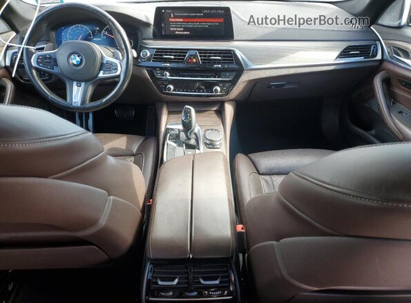 WBAJB9C58KB464877 2019 BMW M5 Серебряный Вид панели приборов