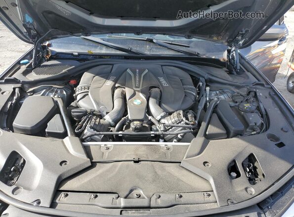 WBAJB9C58KB464877 2019 BMW M5 Серебряный Вид задней части салона