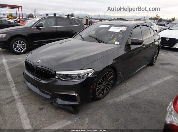 WBAJB9C5XJB034766 2018 BMW 5 SERIES Черный Передняя левая четверть