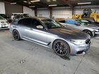 2019 Bmw M550xi Gray vin: WBAJB9C5XKB288432