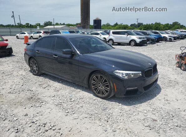 WBAJE5C58JWA95464 2018 BMW 5 SERIES Черный Передняя правая четверть