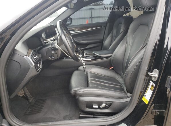 WBAJR3C04LCD06676 2020 BMW 5 SERIES Black Вид салону спереду