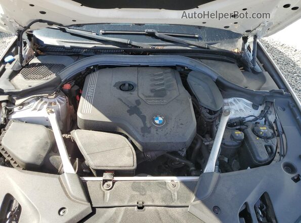 WBAJR7C01LWW60819 2020 BMW 5 SERIES White Vista interior trasera