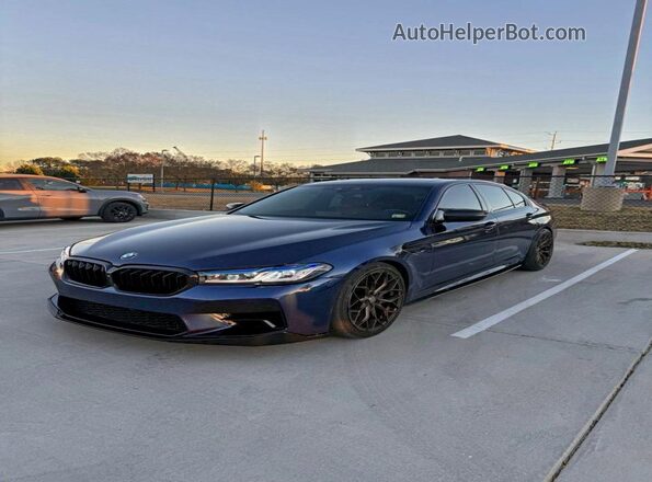 WBAJS7C00LBN96137 2020 BMW M5 Blue Հետևի ձախ
