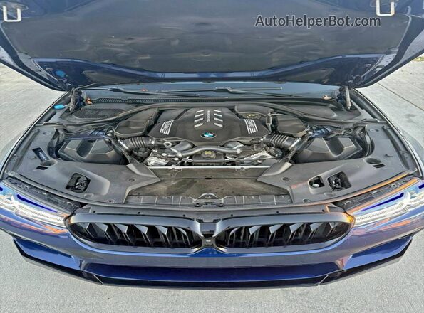 WBAJS7C00LBN96137 2020 BMW M5 Blue Սալոնի դիմացի տեսք