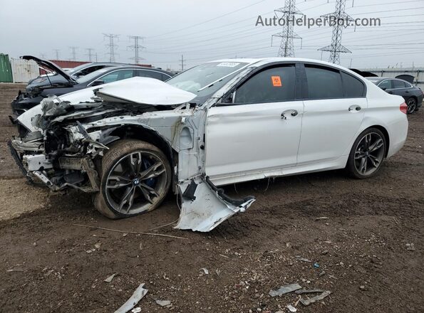 WBAJS7C08LCD39899 2020 BMW M5 White Առջևի ձախ երեք քառորդ տեսարան