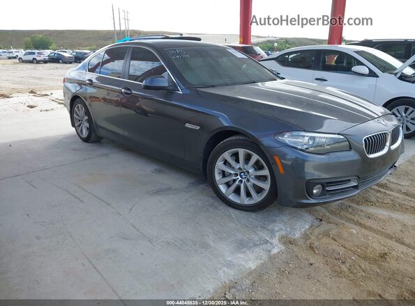 WBAXA5C55GD691977 2016 BMW 5 SERIES Gray Передня права чверть