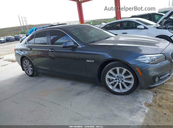 WBAXA5C55GD691977 2016 BMW 5 SERIES Gray Вид задньої частини салону